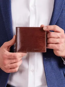 Men's Horizontal Brown Leather Wallet