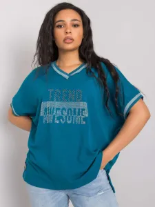 Oversized Women's Blouse with Patch
