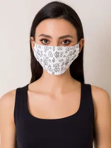 Reusable white cotton mask #4749192
