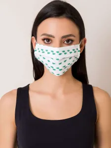 White and green reusable mask #4748459