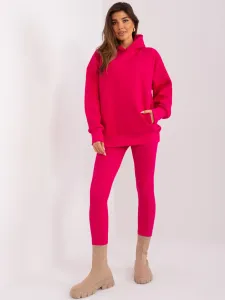 Fuchsia casual set with sweatshirt #9050776