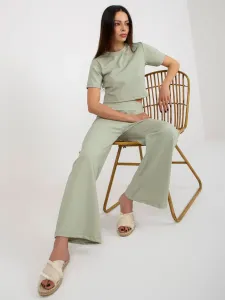Mint two-piece casual set with trousers
