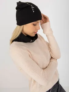 Black two-piece winter set with inscription