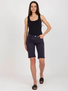 Navy blue knee-length SUBLEVEL casual shorts