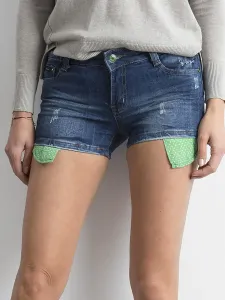 Women's blue denim shorts #4840618