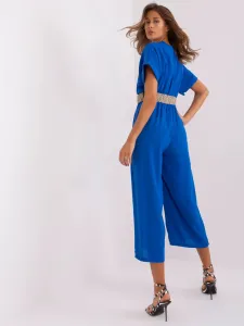 Cobalt blue overall with 7/8 trousers