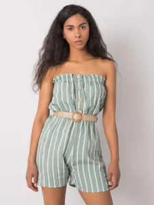 Green-and-white striped jumpsuit Soledad RUE PARIS #4785899