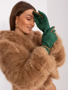 Dark Green Elegant Women's Gloves #8667099