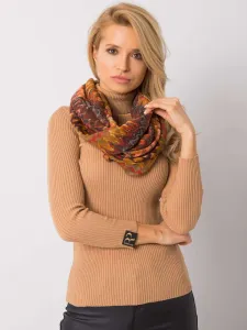 Brown patterned scarf #4755555