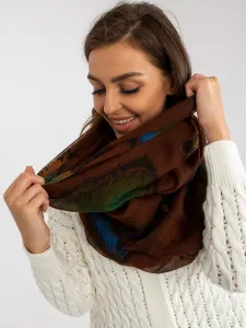 Brown viscose scarf #5422844