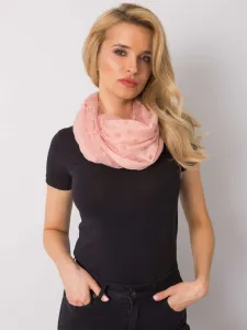 Dusty pink polka dot scarf with app