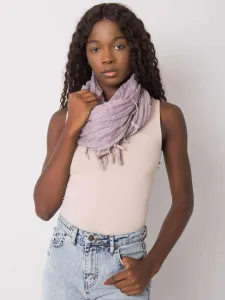 Lady's light purple scarf with fringe
