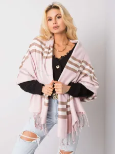 Light pink checkered scarf