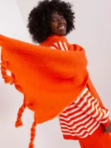 Orange women's winter scarf #8793026