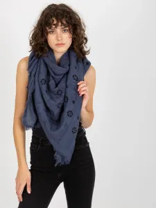 Women's scarf with print - blue