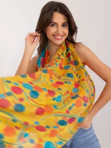 Yellow women's cotton scarf