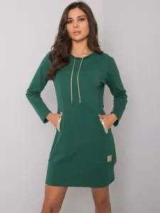 Dark green cotton dress #4528145