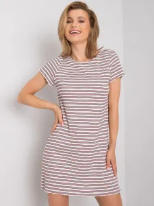 Dress with red and white stripes