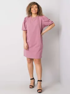 Larger pink cotton dress