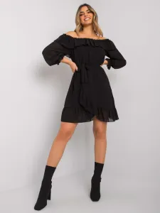 OH BELLA Black dress with long sleeves