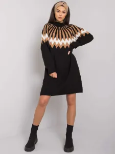 RUE PARIS Black knitted dress