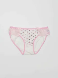 Ecru women's underpants with print #4751273
