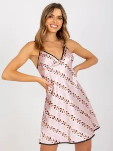 Light pink nightgown with shoulder straps #4974531