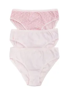 Light pink women's panties, set of 3