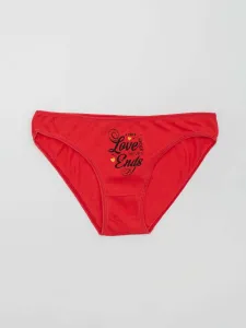 Women's Red Cotton Panties #4751294