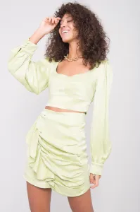 Lime skirt with BSL curtain #4749363