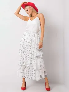 OH BELLA White skirt with polka dots