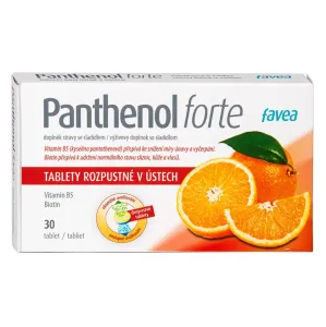 FAVEA Panthenol forte na bolesť hrdla 30 tbl