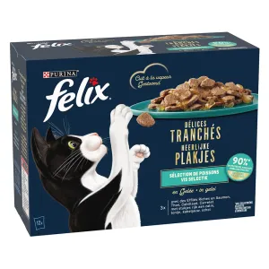 Felix Delicious Slices 12 x 80 g - ocean selection v želé
