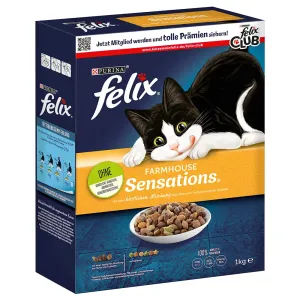 Felix Farmhouse Sensations s kuracím - výhodné balenie: 4 x 1 kg