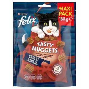 Felix maškrty - 25 % zľava -  Tasty Nuggets hovädzie a jahňacie 180 g