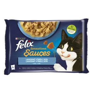 FELIX Sensations cat Multipack treska&sardinka kapsičky pre mačky 4x85g