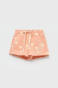 Detské krátke nohavice Femi Stories Missy oranžová farba, vzorované, nastaviteľný pás #6784056