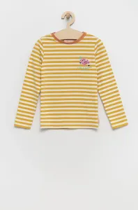 Detské tričko s dlhým rukávom Femi Stories žltá farba, #9428871
