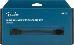 Fender Blockchain Patch Cable Kit MD Čierna Zalomený - Zalomený