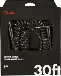Fender Deluxe Coil Čierna 9 m Rovný - Zalomený