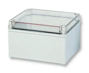 Fibox Pc B 65 T Enclosure Box, Polycarbonate, Ip67, Clear Lid