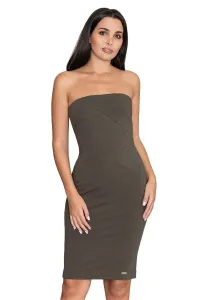 Figl Woman's Dress M575 Olive #2838613