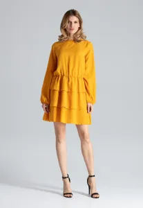Figl Woman's Dress M601 Mustard #829052