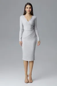 Figl Woman's Dress M637 Grey #4302036