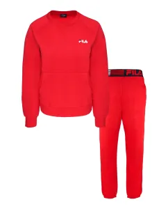 Fila IN COTTON BRUSHED FLEECE Dámske pyžamo, červená, veľkosť