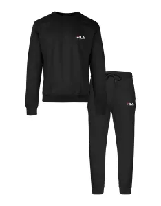Fila IN COTTON BRUSHED FLEECE Pánske pyžamo, čierna, veľkosť #8162092