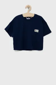 Detské bavlnené tričko Fila tmavomodrá farba, #9288846