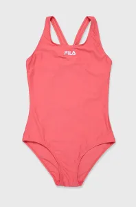Jednodielne detské plavky Fila ružová farba #238934