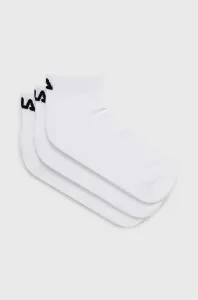 Ponožky Fila (3-pack) pánske, biela farba