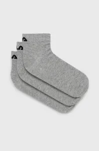 Ponožky Fila (3-pack) pánske, šedá farba